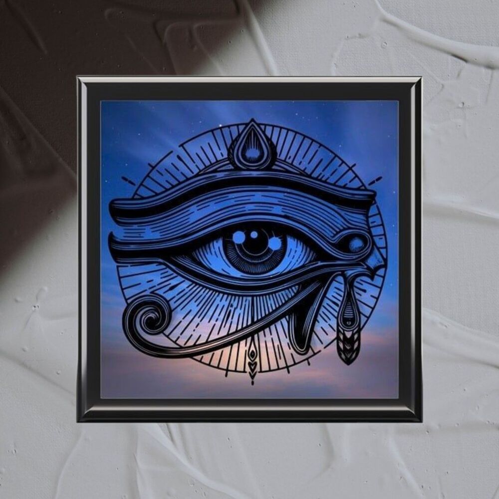 Mystical Eye Jewelry Box - Boho Decor, Gift for Her, Storage Box, Mystical Home